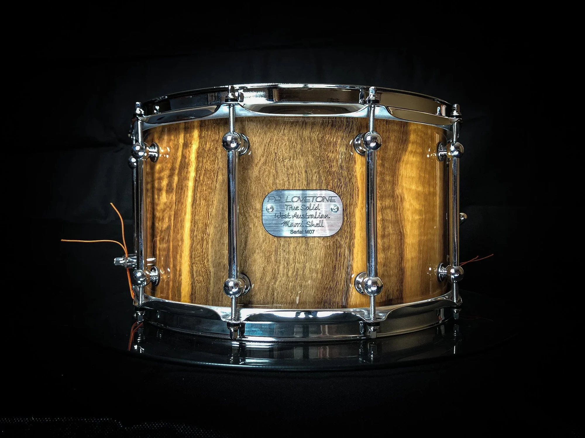 Fiddle-Back Marri 14”x8” (Gloss) — view 1